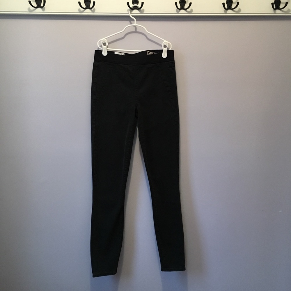 Gap resolution pull-on legging in dark green denim